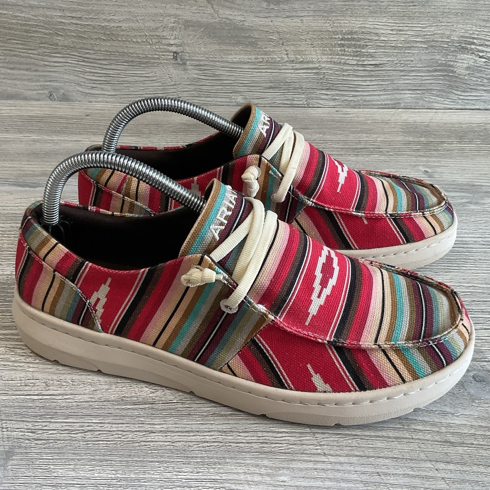 Ariat Hilo Loafers Women's 9.5 B Serape Stripe Slip On Casual Comfort Shoes